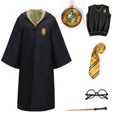 Harry Potter Cosplay Robe Vest Suits Hogwarts School Uniform for Men Boys Halloween Costume
