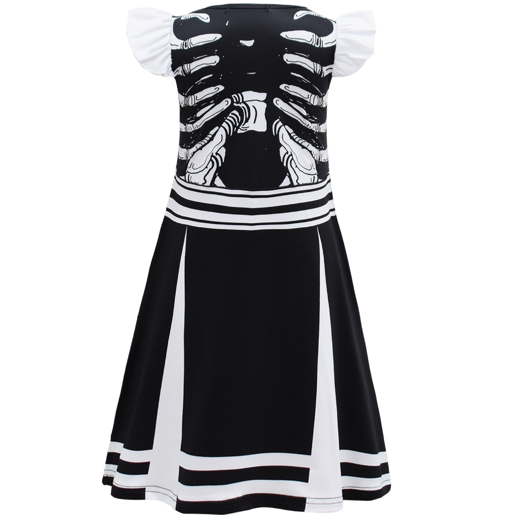 Horror Skull Skeleton  Cosplay Dress for Baby Girls Bodysuit Halloween Fancy Jumpsuits