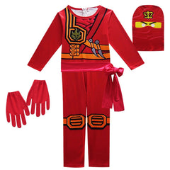 LEGO Ninjago Kai Smith Jay Walker Cole Cosplay Costume with Mask Boys Girls Bodysuit Halloween Fancy Jumpsuits