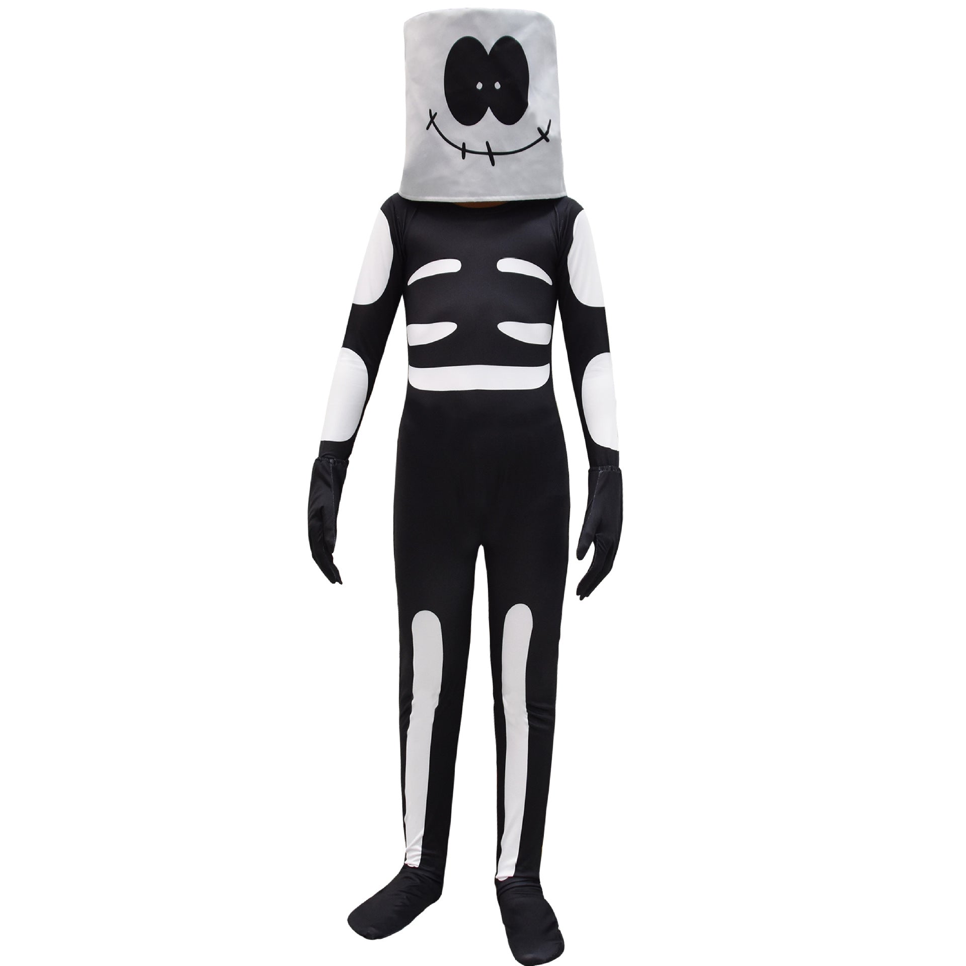 Friday Night Funkin Skid Cosplay Costume with Mask Boys Girls Bodysuit Halloween Fancy Jumpsuits