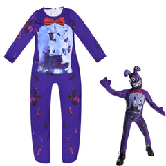 Game Five Nights at Freddys Cosplay Costume with Mask Boys Girls Bodysuit Halloween Fancy Jumpsuits