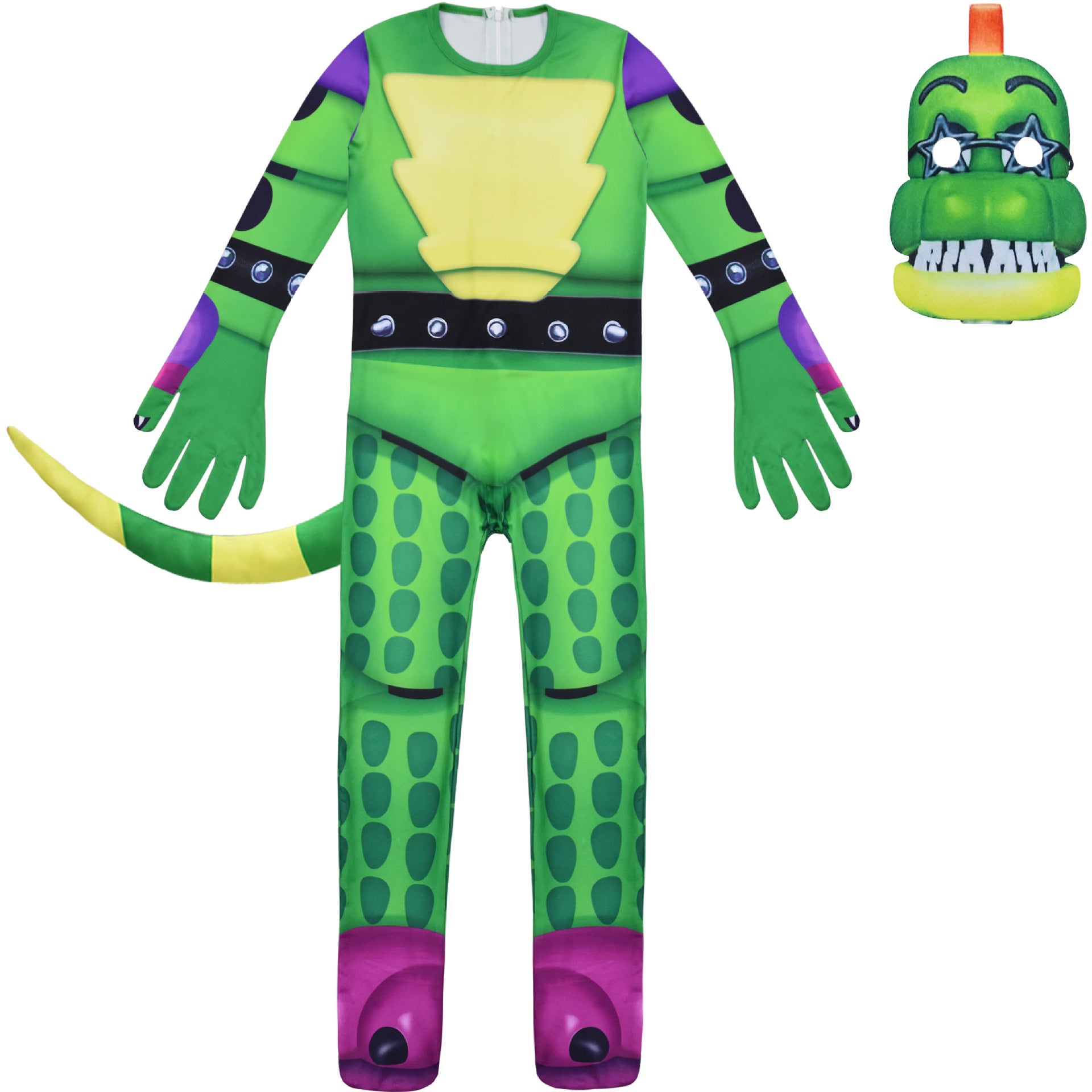 Five Nights at Freddys FNF Cosplay Costume with Mask Boys Girls Bodysuit Halloween Fancy Jumpsuits