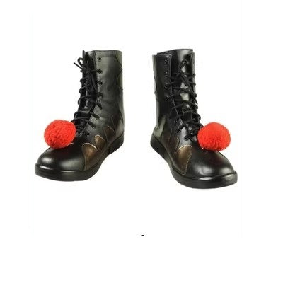 Stephen King's It Cosplay Shoes Red Pennywise Clown Black Boots Customized