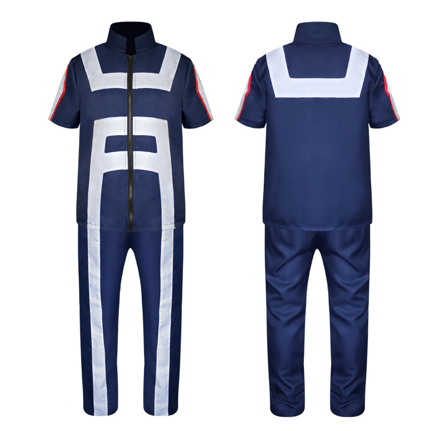 My Hero Academy Deku Midoriya Izuku Cosplay Costume Halloween Fancy Uniform Top Pants Set