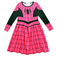 Spiderman Cosplay Dress for Baby Girls Bodysuit Halloween Fancy Jumpsuits