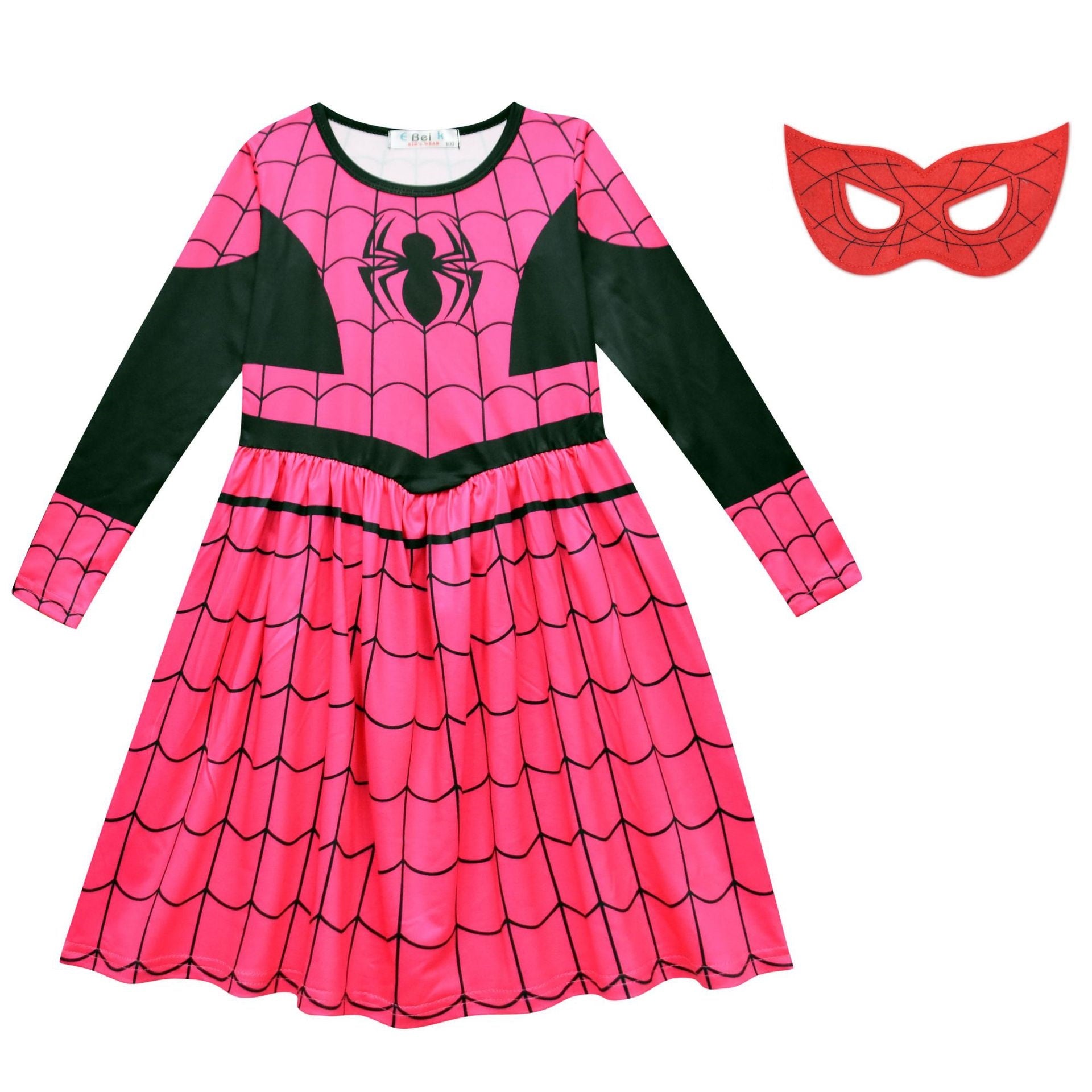 Spiderman Cosplay Dress for Baby Girls Bodysuit Halloween Fancy Jumpsuits