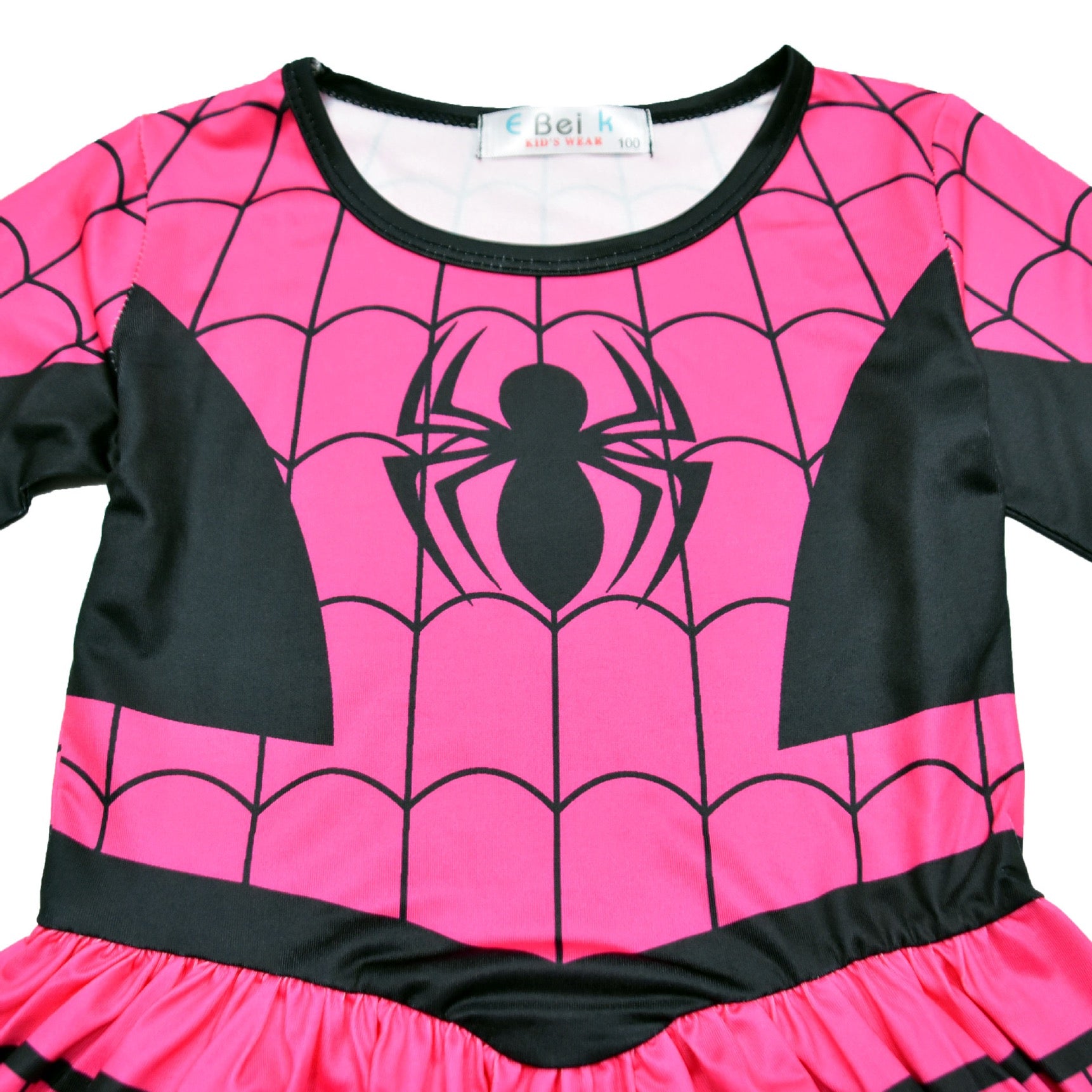 Spiderman Cosplay Dress for Baby Girls Bodysuit Halloween Fancy Jumpsuits