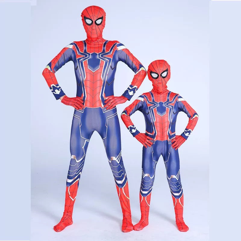 Spiderman Peter Parker Gwen Miles Morales Cosplay Costume with Mask Boys Girls Bodysuit Halloween Fancy Jumpsuits