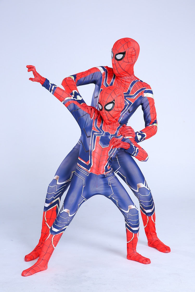 Spiderman Peter Parker Gwen Miles Morales Cosplay Costume with Mask Boys Girls Bodysuit Halloween Fancy Jumpsuits