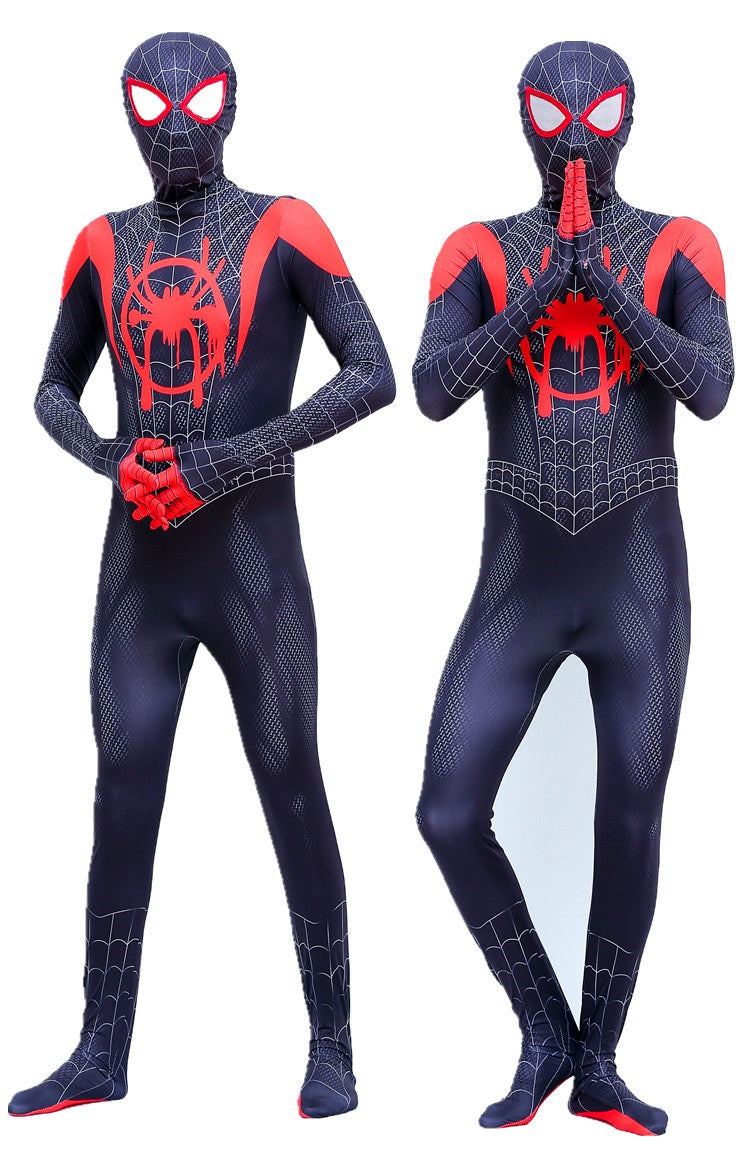 Spiderman Peter Parker Gwen Miles Morales Cosplay Costume with Mask Boys Girls Bodysuit Halloween Fancy Jumpsuits