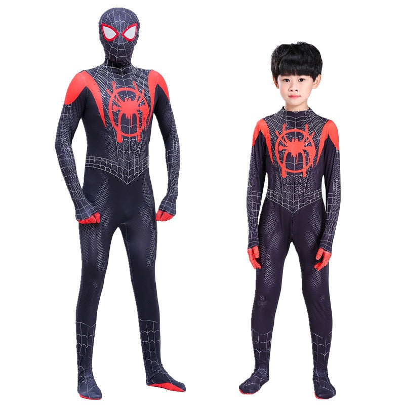 Spiderman Peter Parker Gwen Miles Morales Cosplay Costume with Mask Boys Girls Bodysuit Halloween Fancy Jumpsuits