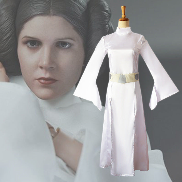 Star Wars Princess Leia Cosplay Dress Halloween Party Costume