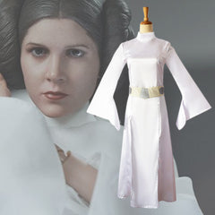 Star Wars Princess Leia Cosplay Dress Halloween Party Costume