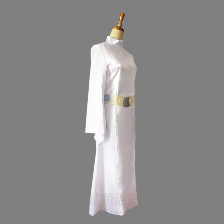 Star Wars Princess Leia Cosplay Dress Halloween Party Costume