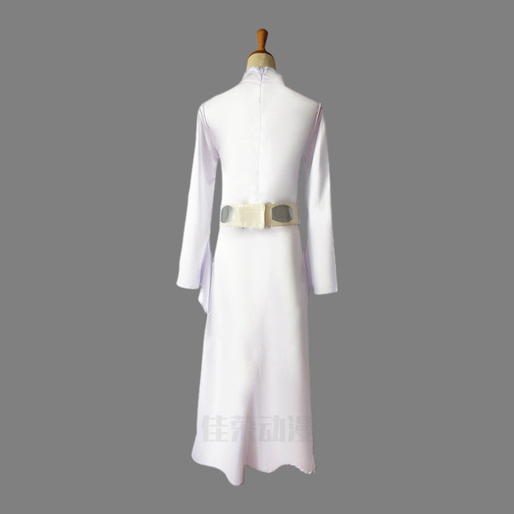 Star Wars Princess Leia Cosplay Dress Halloween Party Costume