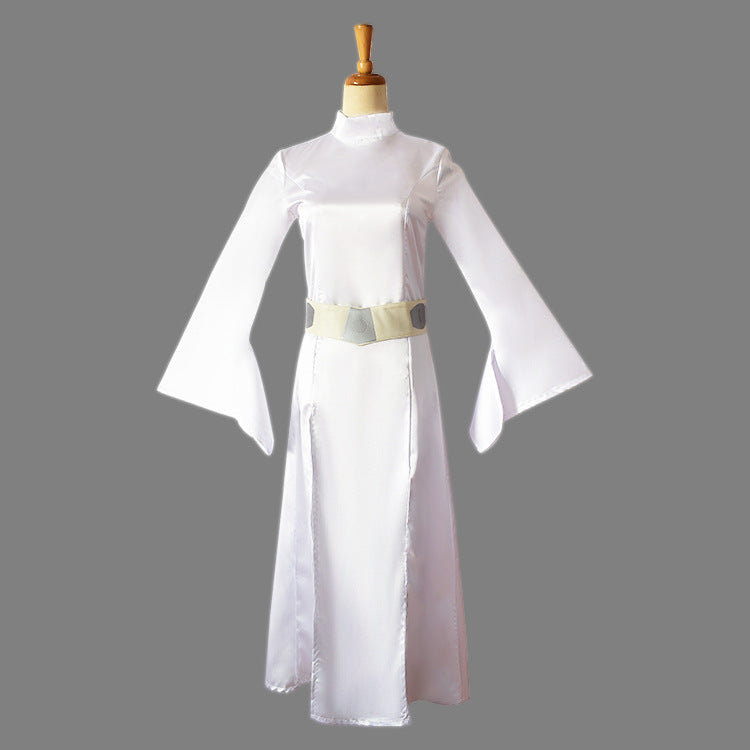 Star Wars Princess Leia Cosplay Dress Halloween Party Costume