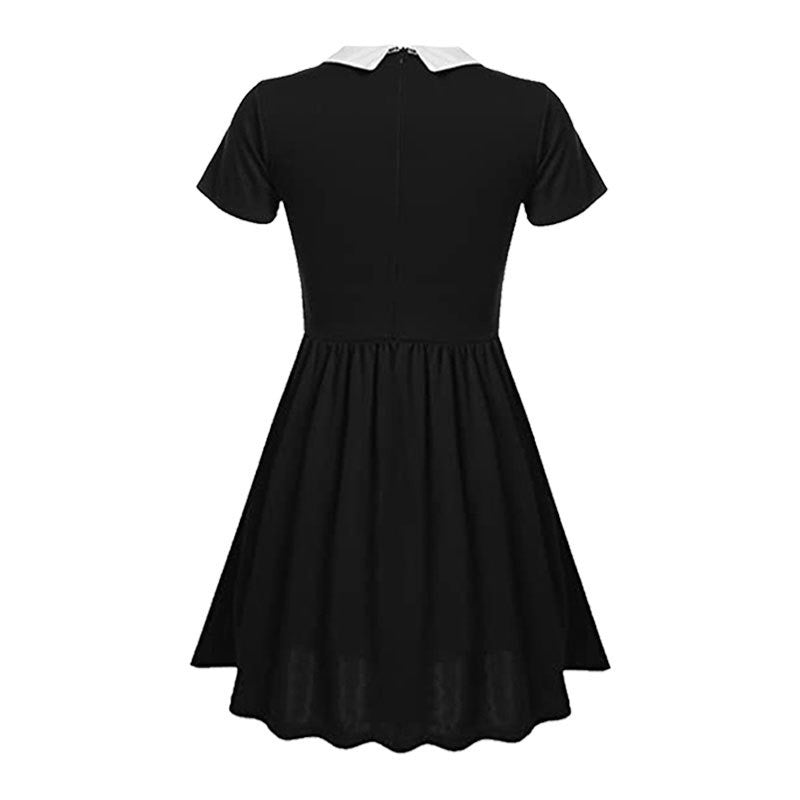 The Addams Family Wednesday Addams Cosplay Dress Halloween Fancy Skirt