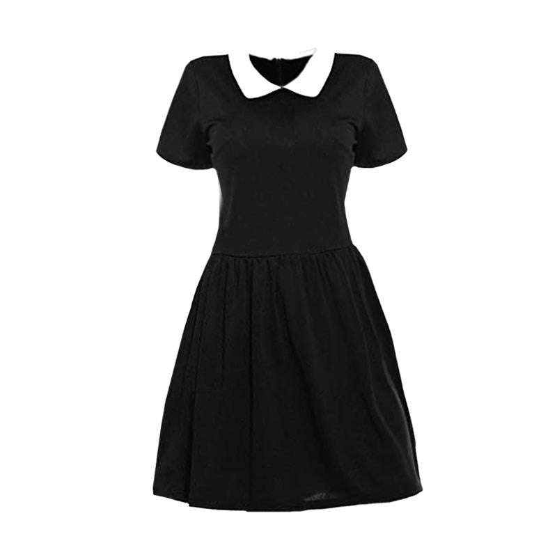 The Addams Family Wednesday Addams Cosplay Dress Halloween Fancy Skirt