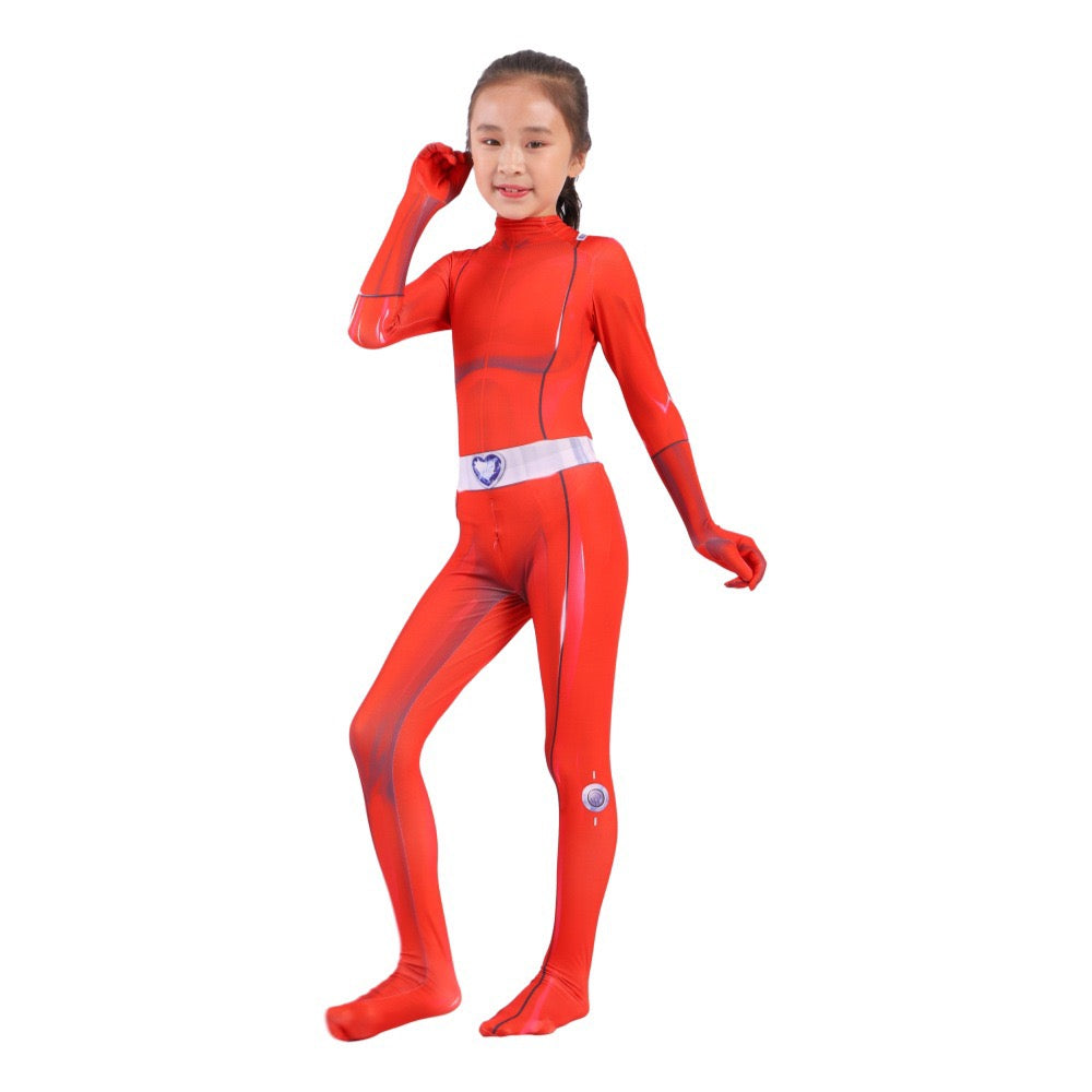 Totally Spies Mandy Jumpsuit Halloween Cosplay Costume for Kids Adults