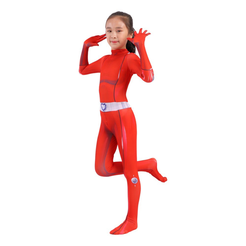 Totally Spies Mandy Jumpsuit Halloween Cosplay Costume for Kids Adults