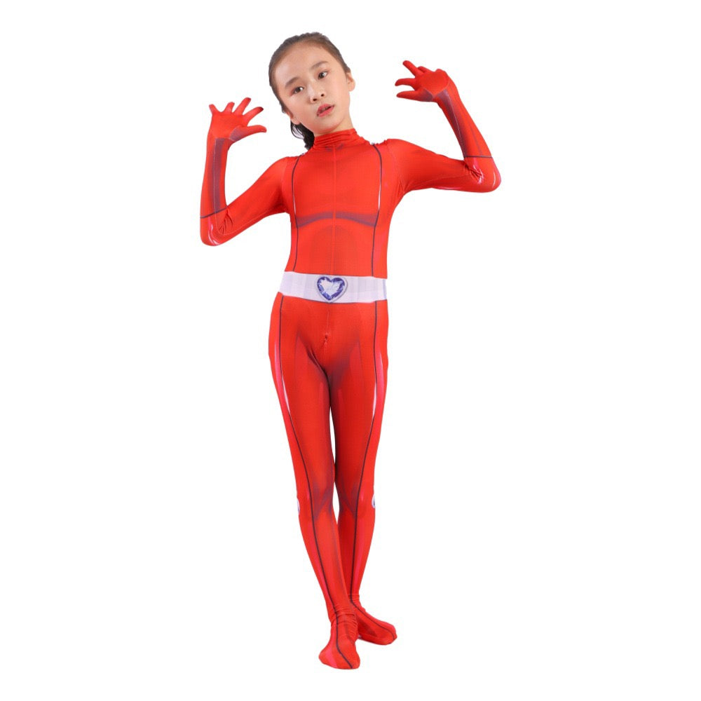 Totally Spies Mandy Jumpsuit Halloween Cosplay Costume for Kids Adults