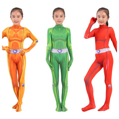 Totally Spies Mandy Jumpsuit Halloween Cosplay Costume for Kids Adults