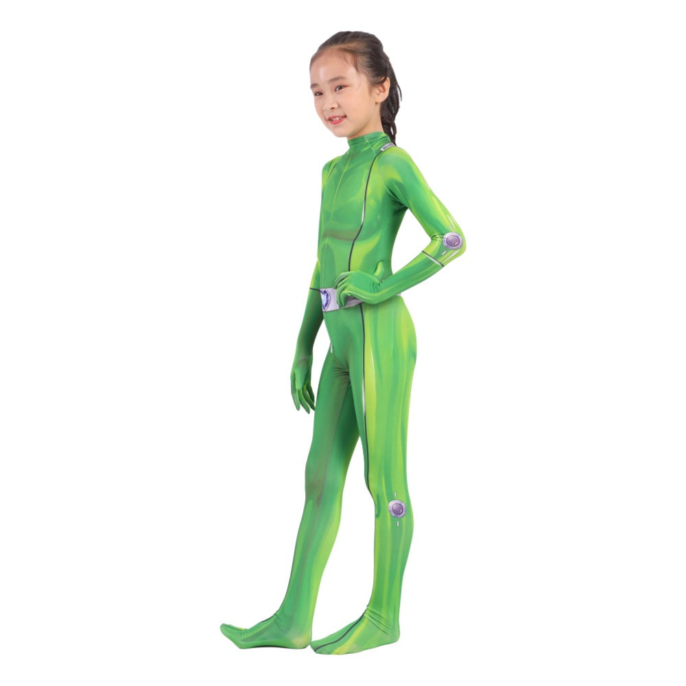 Totally Spies Mandy Jumpsuit Halloween Cosplay Costume for Kids Adults