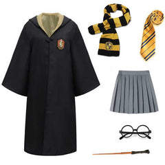 Harry Potter Cosplay Robe Skirt Suits Hogwarts School Uniform for Women Girls Halloween Costume