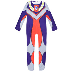 Ultraman Tiga Cosplay Costume with Mask Boys Girls Bodysuit Halloween Fancy Jumpsuits