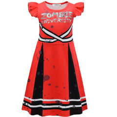 Zombie University Cheerleaders  Cosplay Dress for Baby Girls Bodysuit Halloween Fancy Jumpsuits