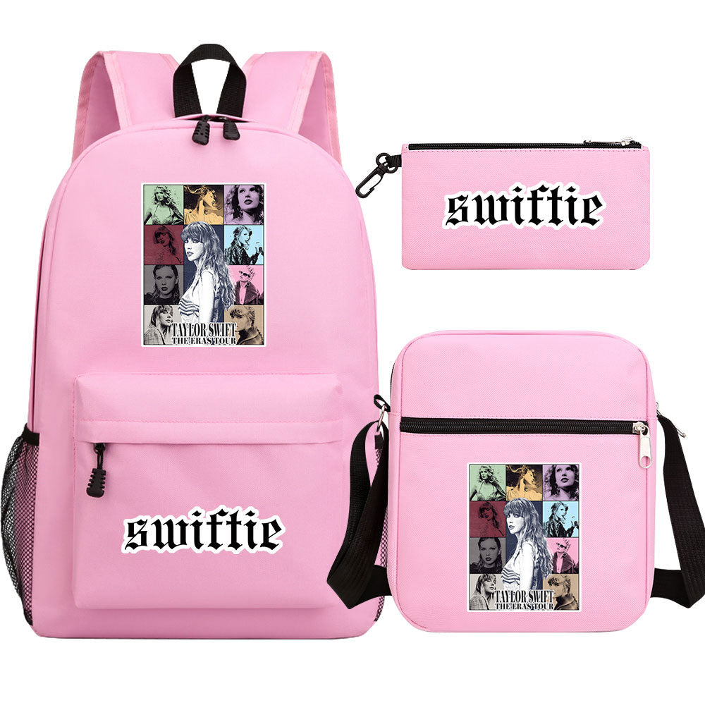 Taylor Swift Printed Schoolbag Backpack Shoulder Bag Pencil Bag 3pcs set for Kids Students