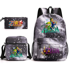 The Legend of Zelda Schoolbag Backpack Shoulder Bag Pencil Case set for Kids Students