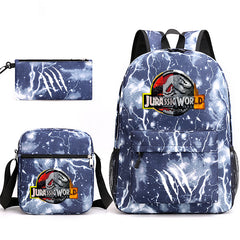 Jurassic World Schoolbag Backpack Shoulder Bag Pencil Case set for Kids Students