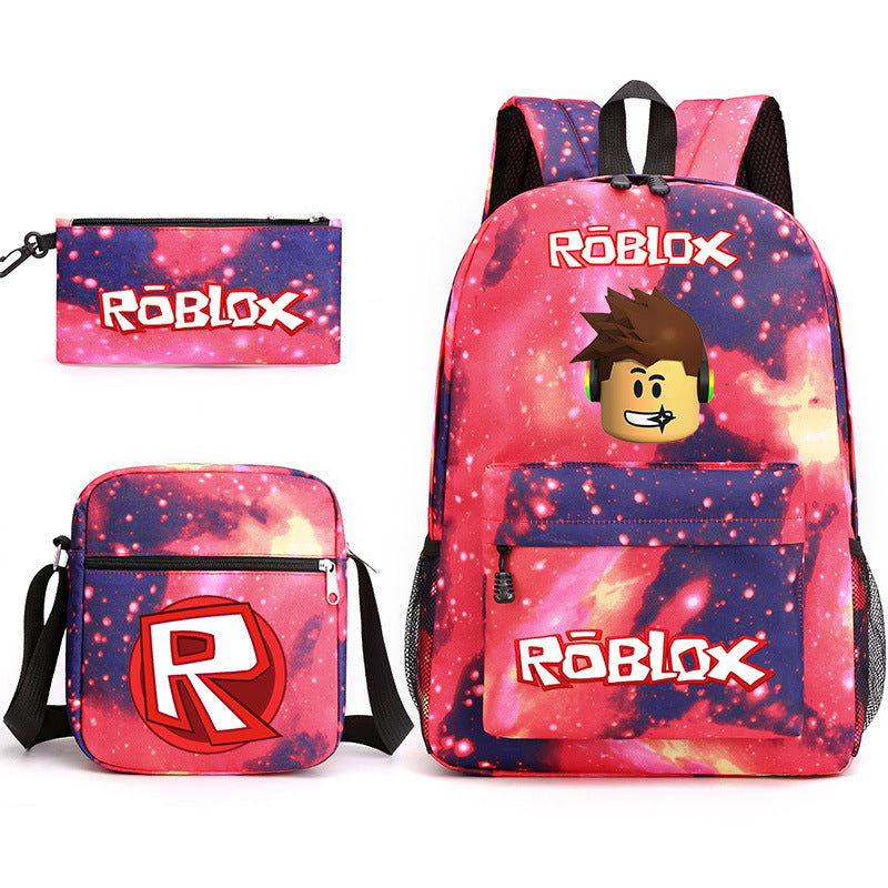 Roblox Schoolbag Backpack Shoulder Bag Pencil Case set for Kids Students