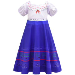 Encanto Louisa Cosplay Dress for Baby Girls Halloween Fancy Skirt