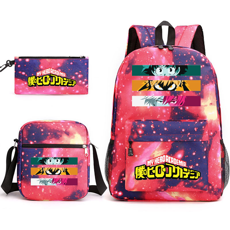 My Hero Academia Schoolbag Backpack Shoulder Bag Pencil Case set for Kids Students