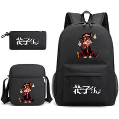 Hanako-Kun Jibaku Shounen Schoolbag Backpack Shoulder Bag Pencil Case set for Kids Students