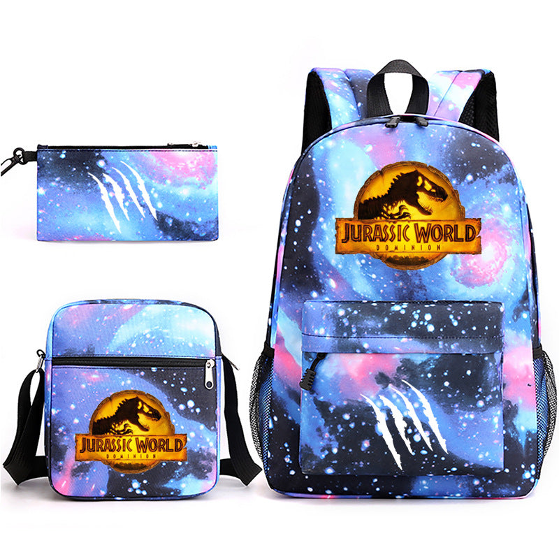 Jurassic World Schoolbag Backpack Shoulder Bag Pencil Case set for Kids Students