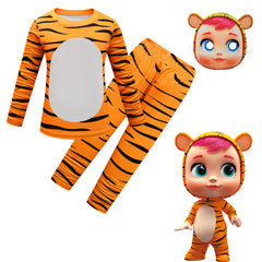 Cry Babies Cotton Top Trousers Casual Suit for Kids Youth Cosplay Tiger Costume