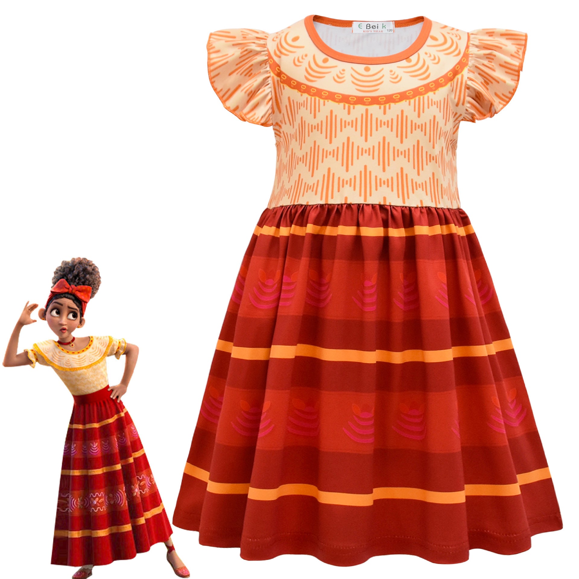 Encanto Cosplay Dress for Baby Girls Halloween Fancy Skirt