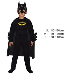 The Batman Dark Knight Cosplay Costume Kids Bodysuit  Halloween Fancy Jumpsuits