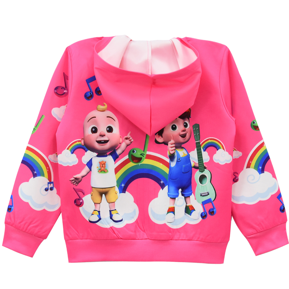 Super JoJo Zipper Hooded Jacket Spring Autumn Coat for Kids Boy Girls