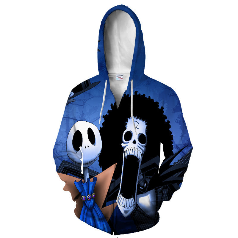 The Nightmare Before Christmas Men Women Casual Zipper Sweater Sweatshirt Jacket Coat