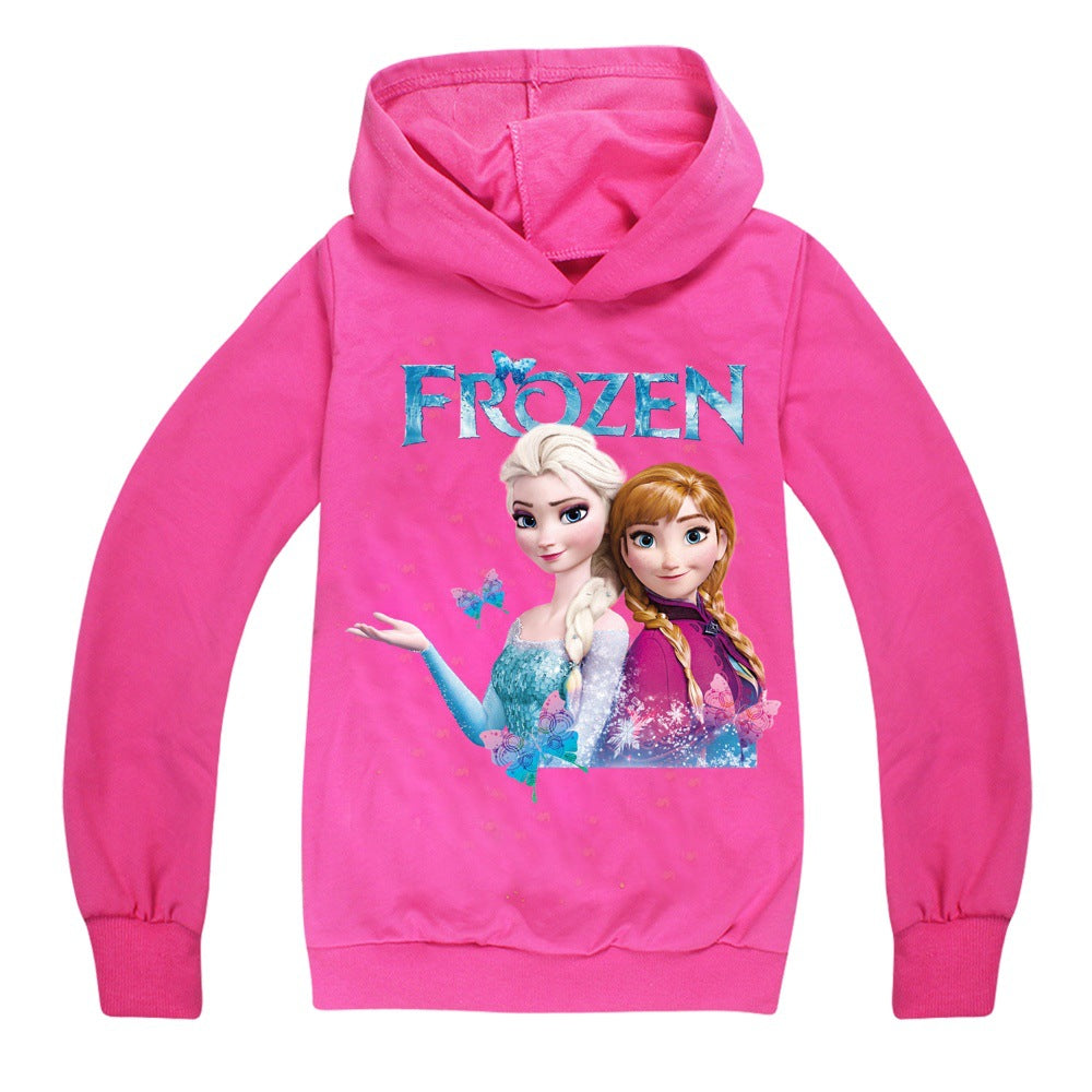 Frozen Princess Elsa  Casual Sweatshirt  Spring Autumn Hoodie for Kids