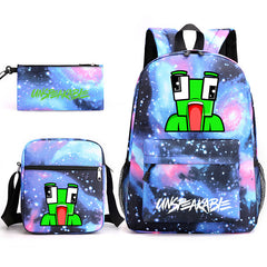 UnspeakableFrog Schoolbag Backpack Shoulder Bag Pencil Case set for Kids Students