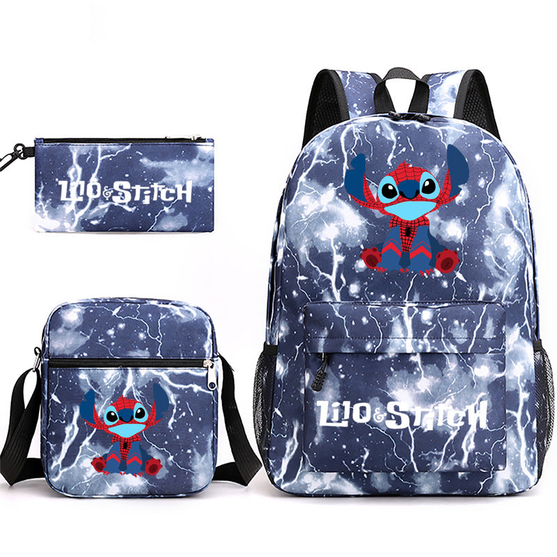 Lilo Stitch Schoolbag Backpack Shoulder Bag Pencil Case set for Kids Students