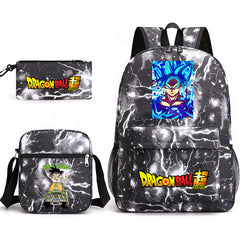 Dragon Ball Schoolbag Backpack Shoulder Bag Pencil Case set for Kids Students