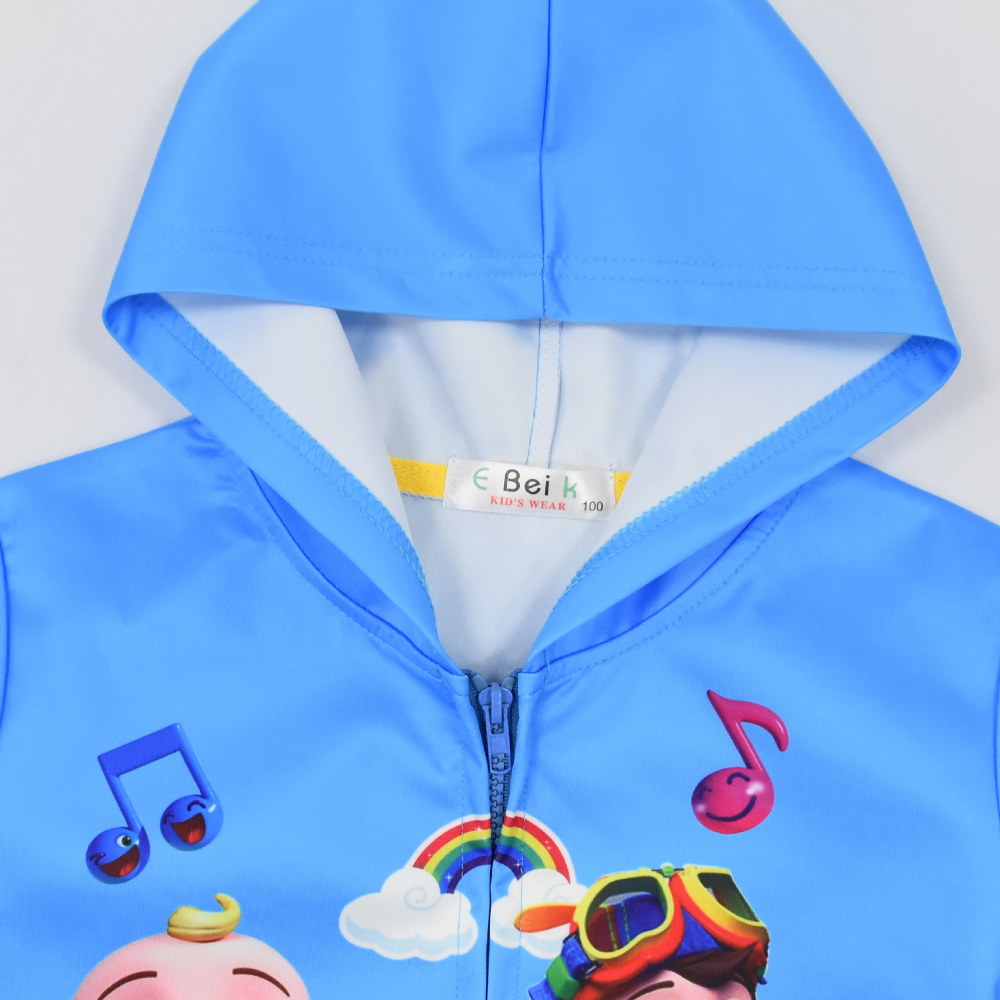 Super JoJo Zipper Hooded Jacket Spring Autumn Coat for Kids Boy Girls