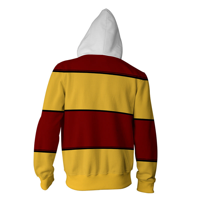 Harry Potter Hogwarts New Fashion Zipper Hoodie Sweater Unisex Sweatshirt Coat