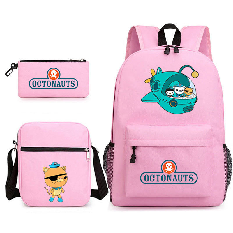 The Octonauts Schoolbag Backpack Shoulder Bag Pencil Case set for Kids Students